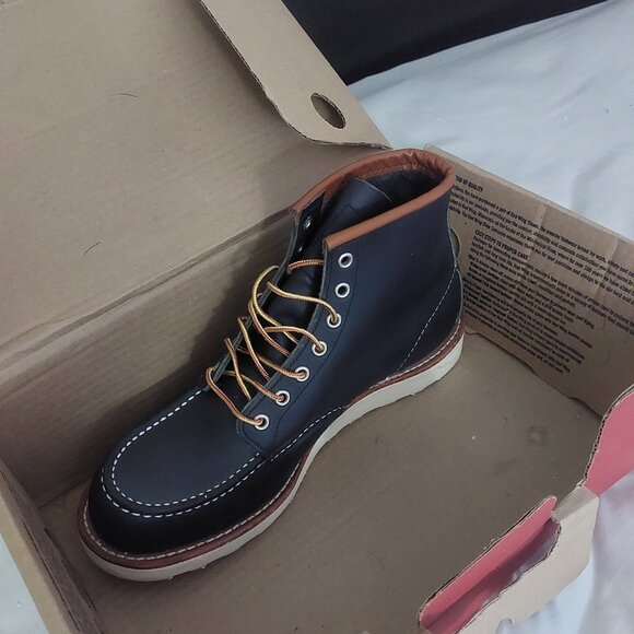 Red wing shoes navy 6" MOC size 10 FOR Men - Picture 8 of 11